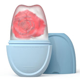 Ice Face Roller, Ice Roller For Face, Ice Face Mold, Ice Mold For Face, Facial Ice Roller Reusable Silicone Ice Mold, Ice Cube Roller For Face, Face Beauty Ice Roller Skin Care Tools For Women - Blue